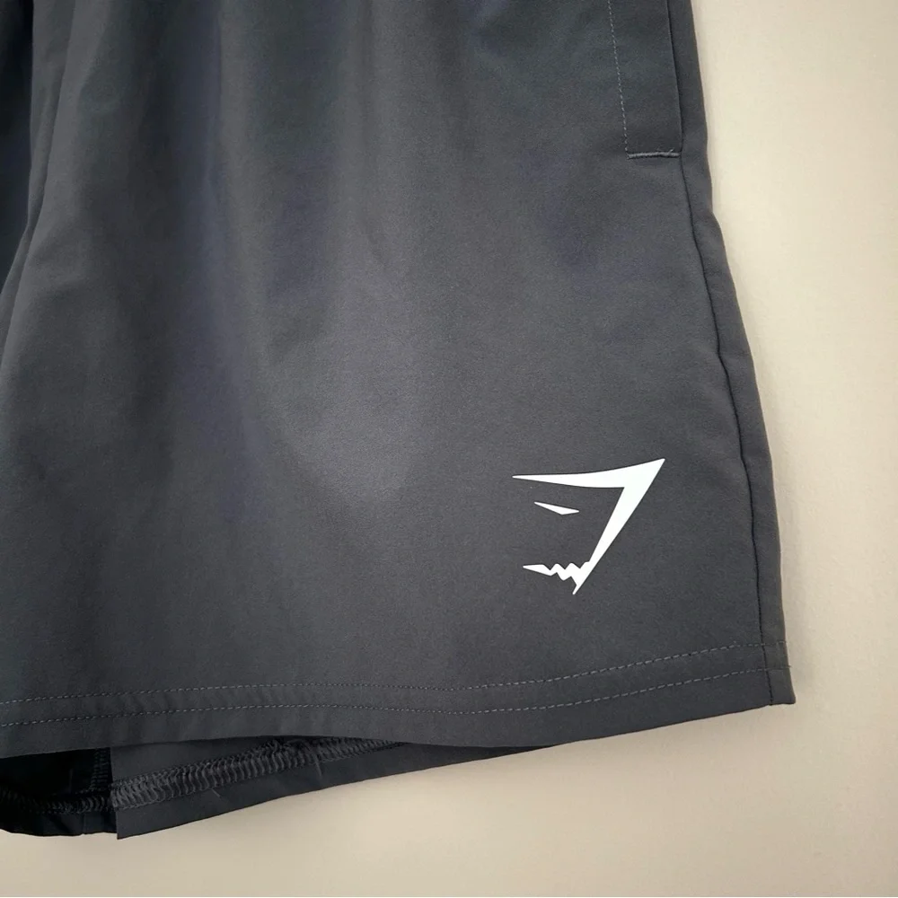 🔆🔹 Gymshark Arrival 5” Men’s Gray Athletic Training Running Shorts